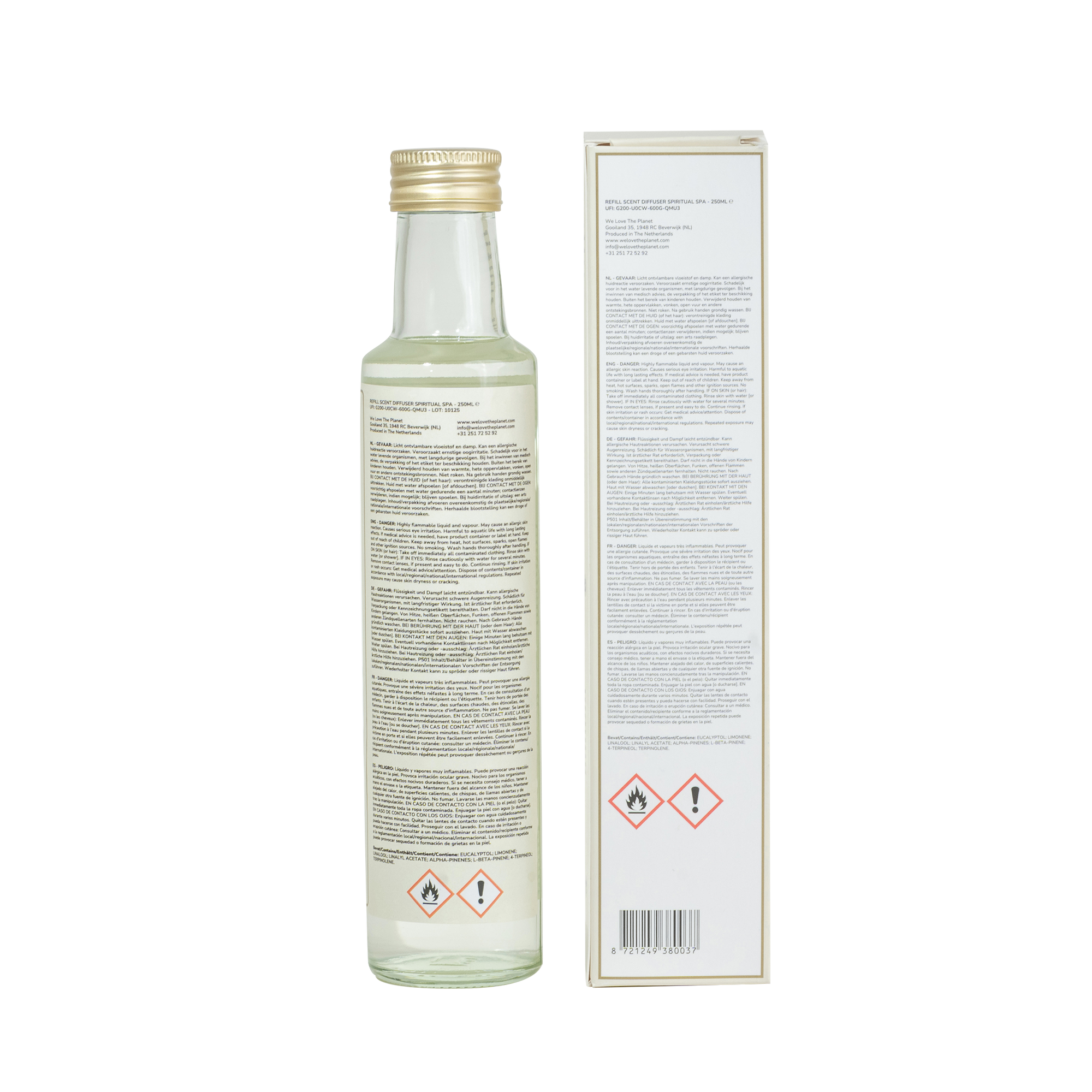 We Love The Planet Scent diffuser spiritual spa refill 250 Milliliters
