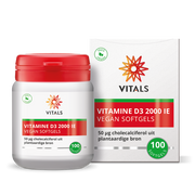 Vitals Vitamine D3 2000 ie Vegan Softgels 100.00 Softgels