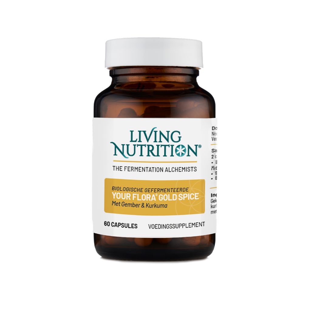Living Nutrition Your Flora Gold Spice met gember en kurkuma bio 60.00 Capsules